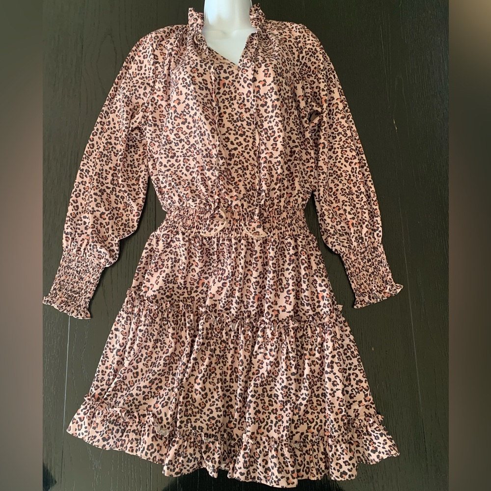 Boho Chic Me Print Dress - Size S